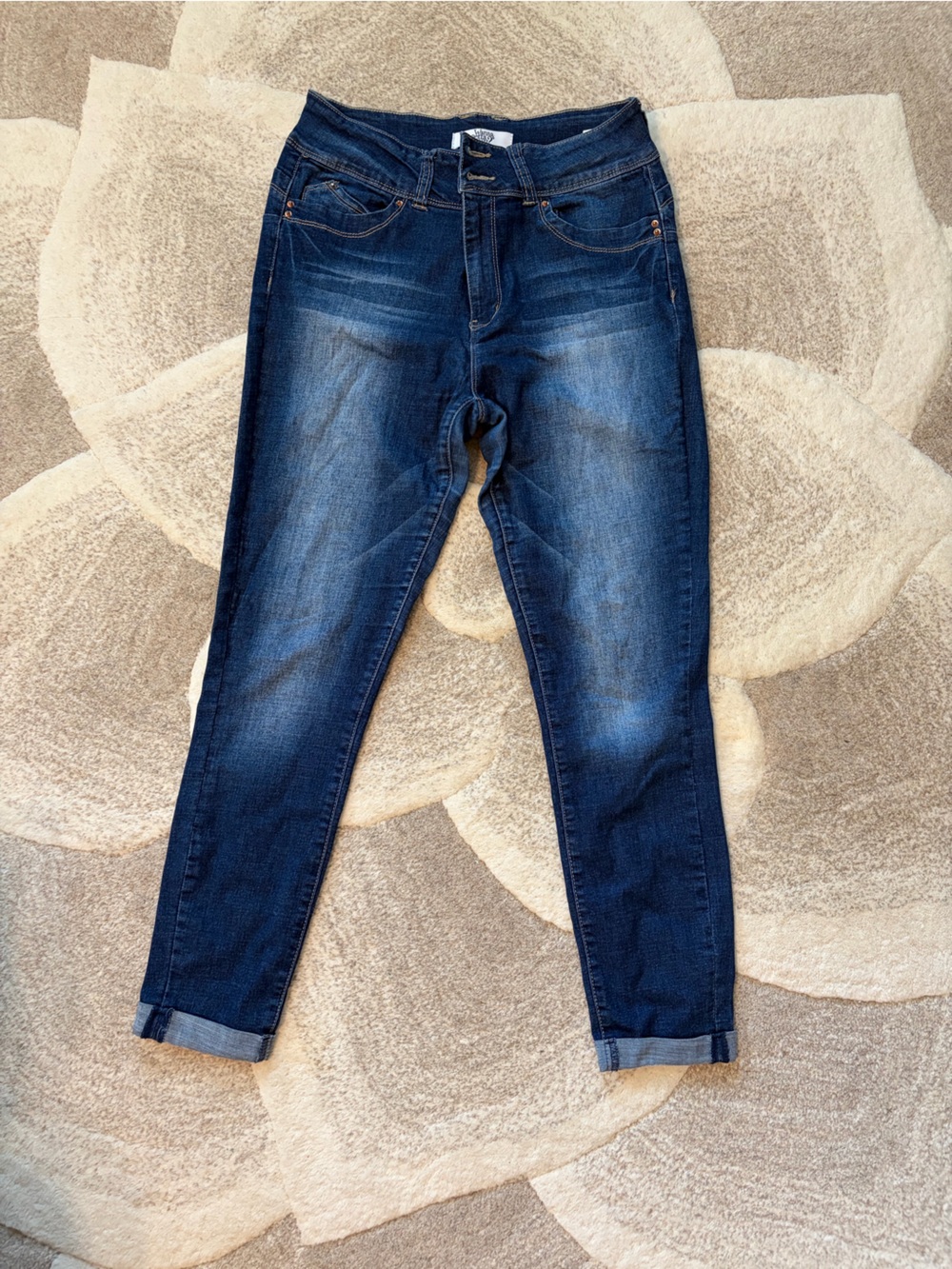 YMI Skinny Jeans with Rolled Hem